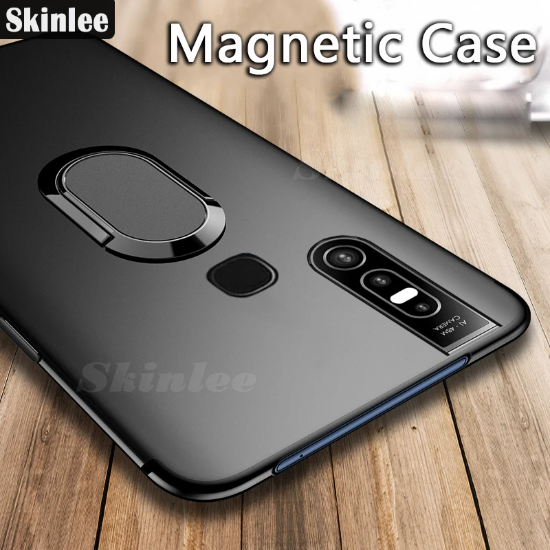 Чехол Skinlee для Infinix S5 Pro Ультратонкий матовый чехол с магнитным кольцом мягкий s |