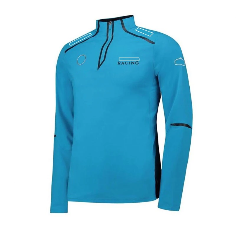 

New hot-selling men's round neck long-sleeved formula one racing suit summer polyester F1 fan suit 2021 F1 quick-drying T-shirt