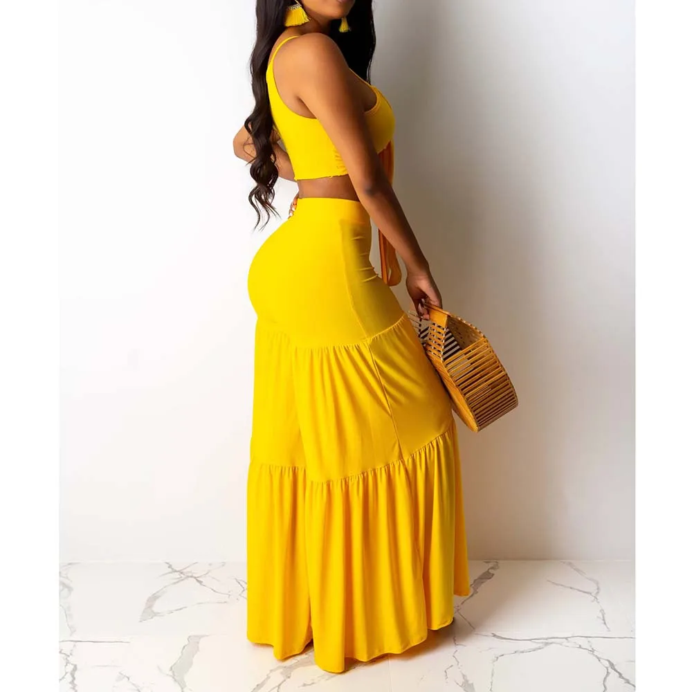 CACARE/комплект из 2 предметов со штанами Женский комплект двух Топ и штаны