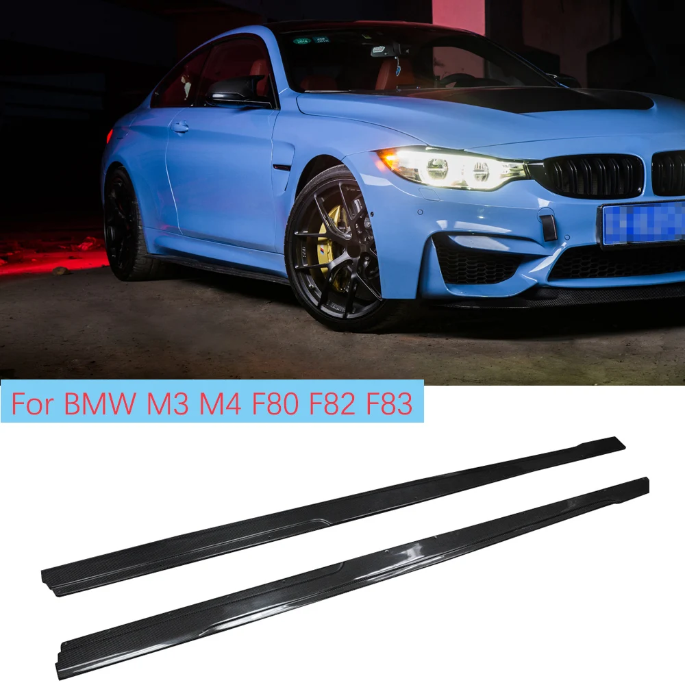 

Боковая юбка бампера M3 M4 из углеродного волокна для BMW F80, M3, F82, F83, M4 2012-2019, боковые юбки для автогонок, боковые юбки, боди-комплект