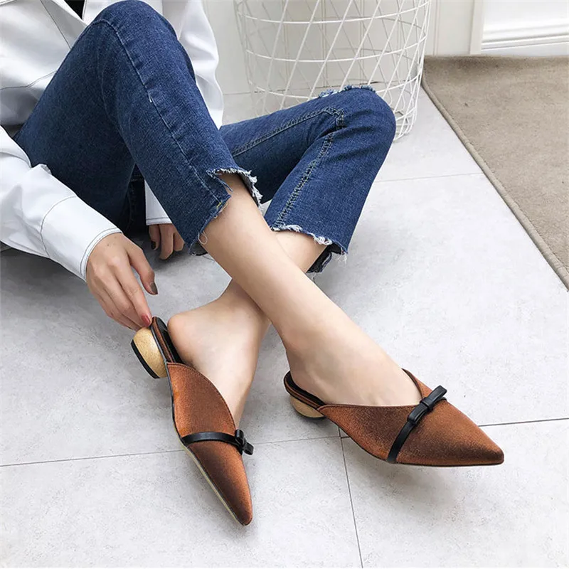 Wellwalk/брендовые шлепанцы женские коллекция 2019 года тапочки на деревянном каблуке