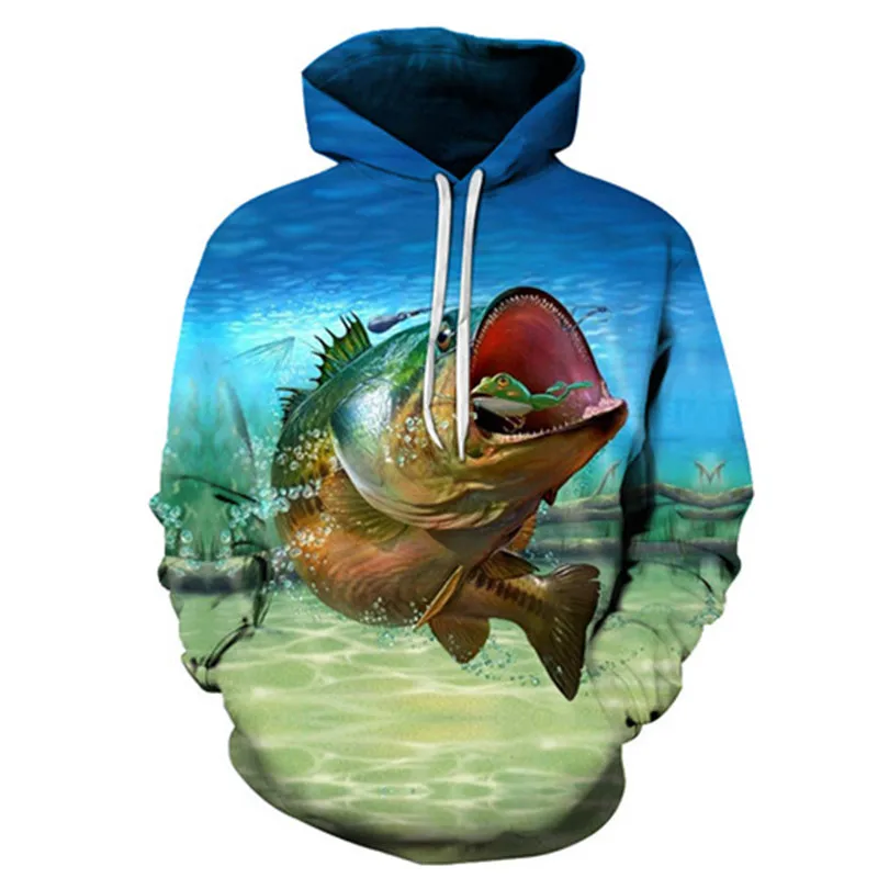 

Fashion New 3d Hoodie Men's Hoodie Fun Fish Sweatshirt Anime Sportswear Jacket Men And Women Hip Hop Pullover Hoodie Tops