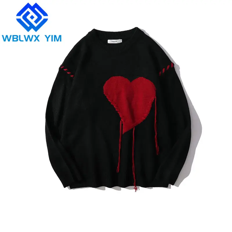 

Модный вязаный свитер с вышивкой, Женский пуловер с длинным рукавом и круглым вырезом, осенне-зимние толстые теплые свитера, женские свобод...