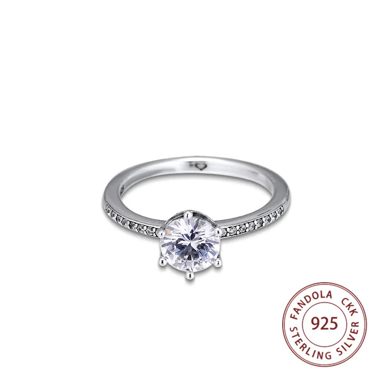 Сверкающее кольцо с короной femme 925 пробы Свадебные Кольца для женщин оригинальные модные ювелирные изделия Free Mujer