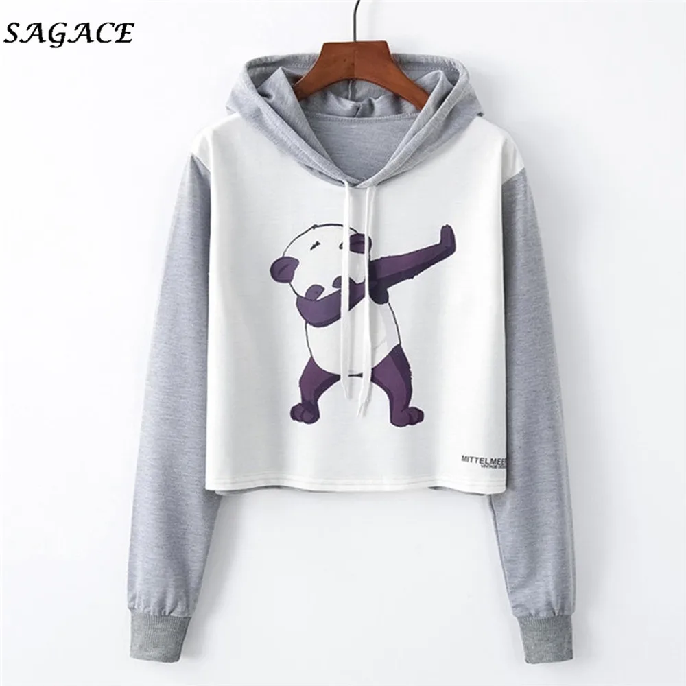 Женская толстовка с капюшоном Sagace весенне-осенний спортивный пуловер длинными