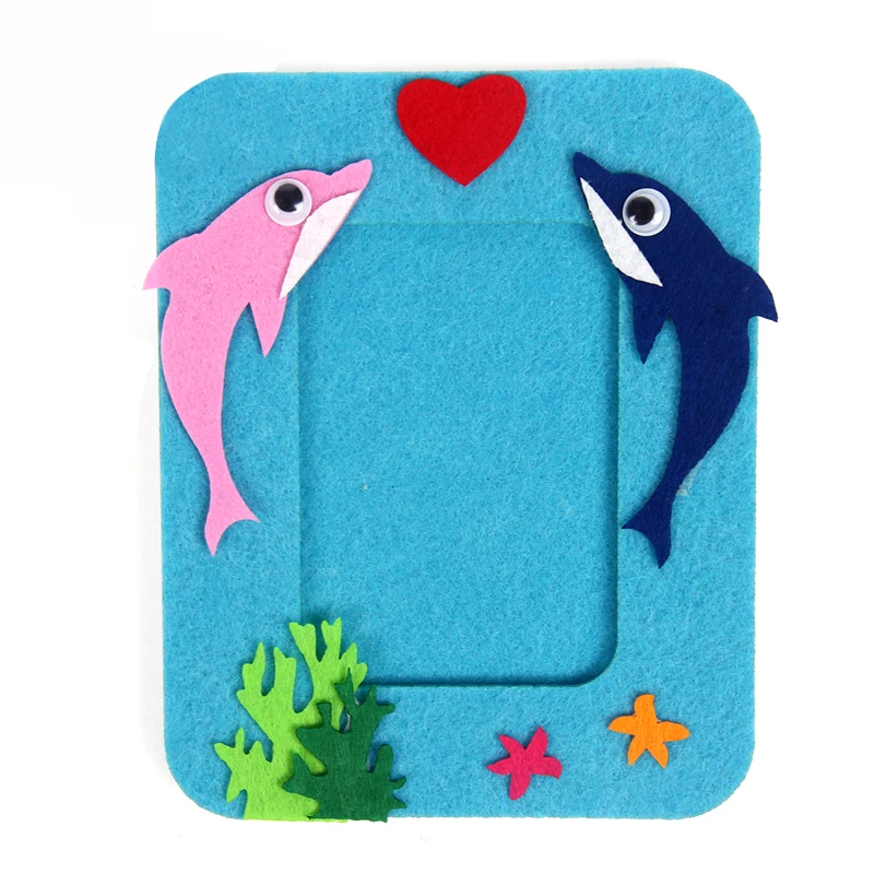 

Ready to ship 2020 DIY super caly colorful handmade painting frame Educational toys for kids art craft kit eco-friendly clay