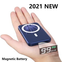 2022 NEW 10000mAh 15W Magnetic Wireless Power Bank Fast Charger For iPhone 13 12 Pro Max Mobile Phone External Auxiliary Battery