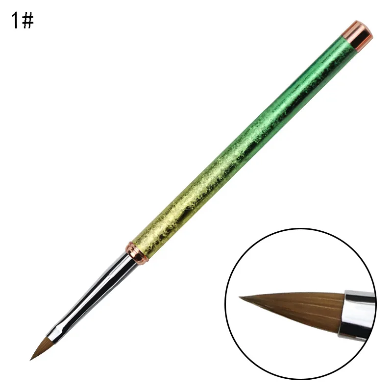 

Metal Handle Nail Art Brush Set For Manicure Acrylic Paint Brushes UV Gel Polish Nails Lining Pen