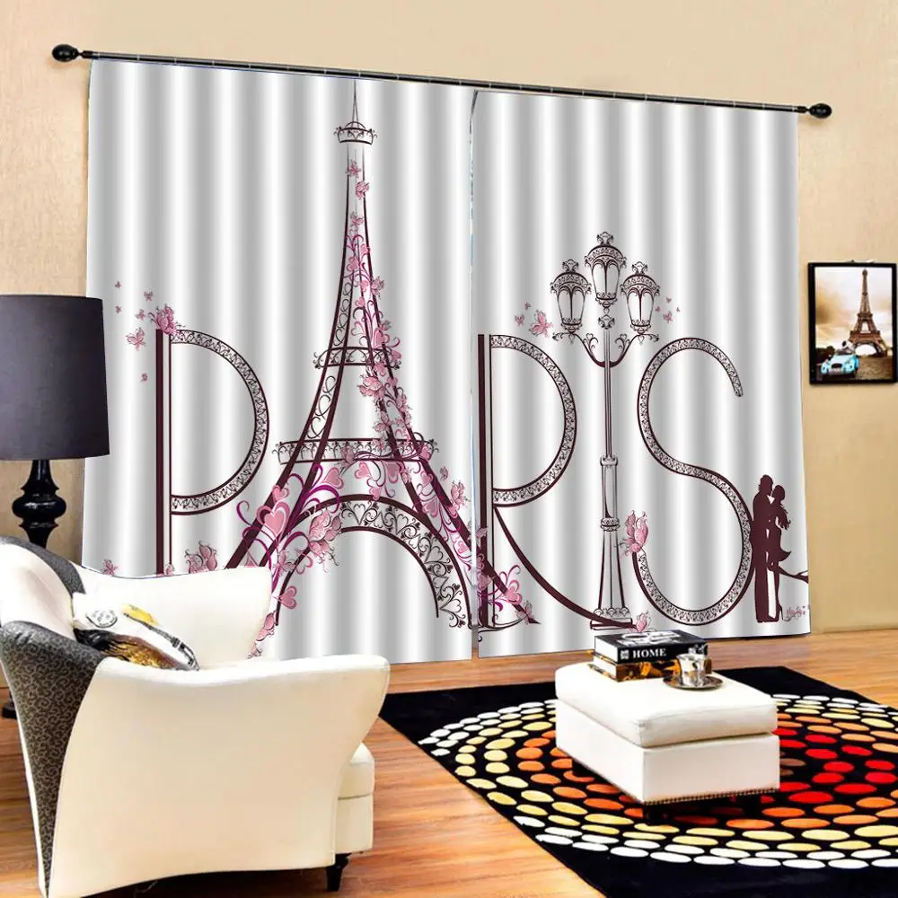 Индивидуальные размеры роскошные затемненные 3D оконные шторы красивые фото