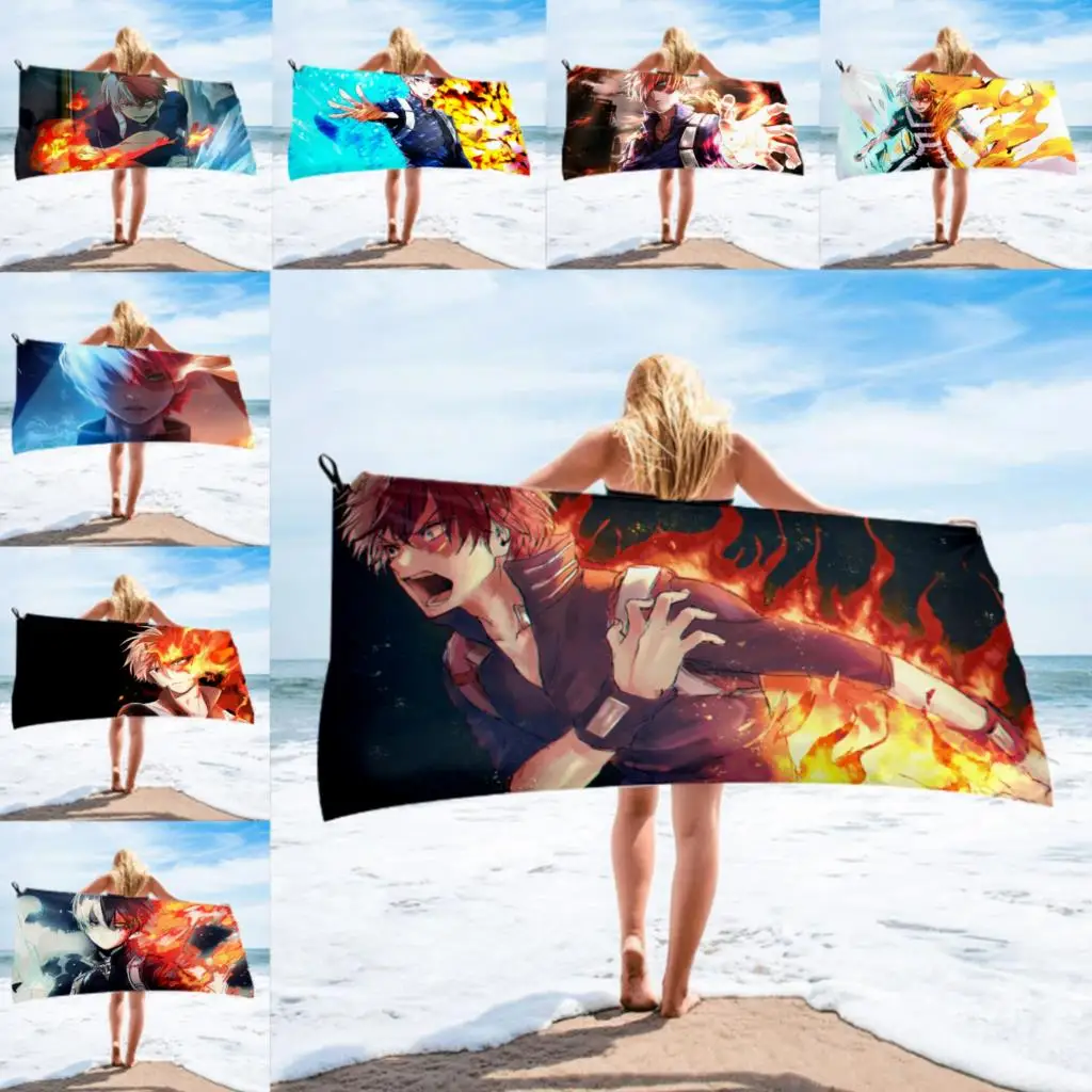 Шото Тодороки банное полотенце пляжное женская шелковая длинная юбка с принтом