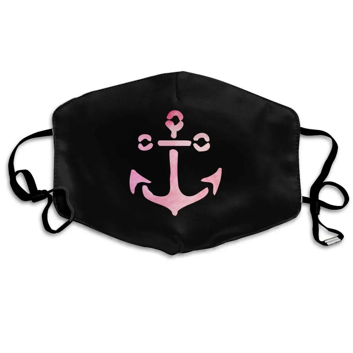 

Pink Anchor Washable Reusable Mask, Cotton Anti Dust Half Face Mouth Mask For Kids Teens Men Women With Adjustable Ear Loops