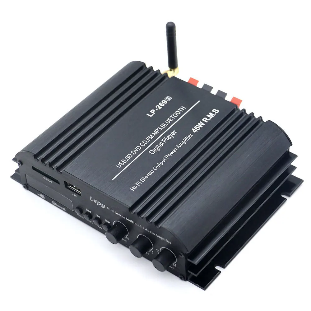 Lepy LP 269FS Hi Fi Bluetooth Автомобильный Мощность усилитель 4 канальный стерео музыкальный