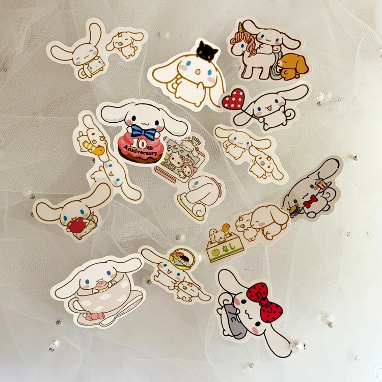 40 шт. мультяшная наклейка Cinnamoroll babyCinnamoroll для рюкзака ПВХ скейтборд мотоциклетный шлем Автомобильный Стайлинг автомобильные аксессуары