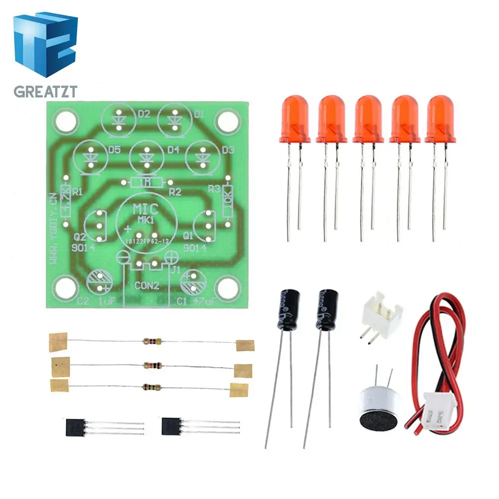 Звук Управление светодиодный Мелодия лампа электронного производства Наборы