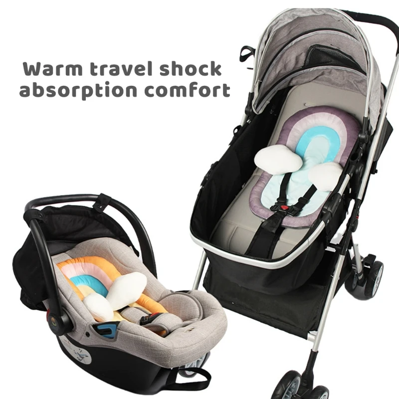 Rainbow Baby Bed Head Support Pillow Newborn Mattress Lounger Nest for Sleep Positioning Comfortable Accessories | Мать и ребенок