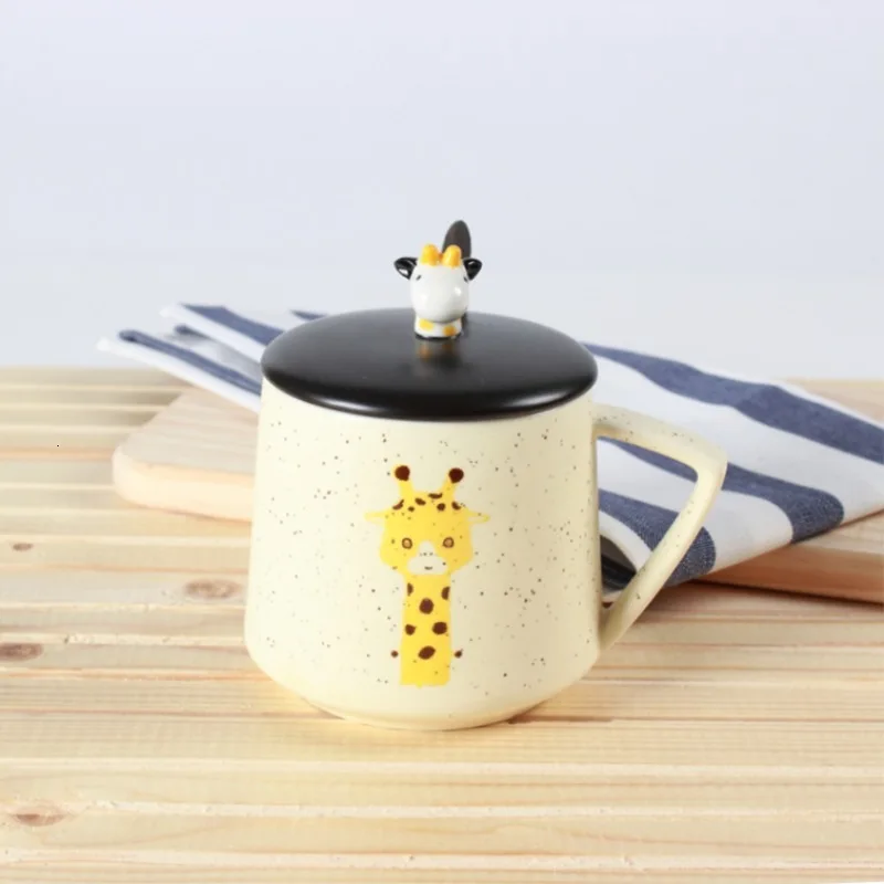Оригинальные Мультяшные керамические кофейные кружки красивые чашки для