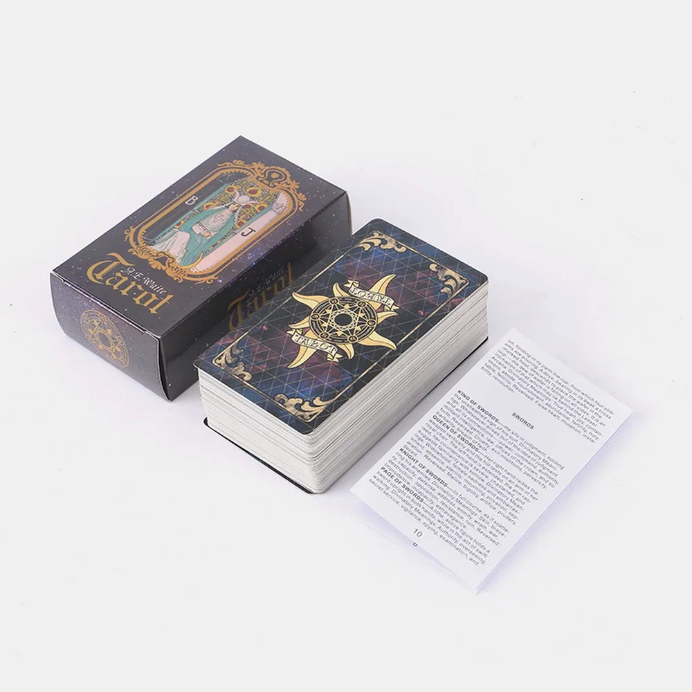 

Tarot Card Divination Board Game Laser Tarot Card 78 Card Game Magic Fate Divination Card Party Party Entertainment