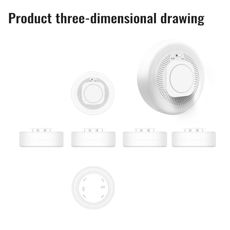 Датчик дыма ZigBee Tuya Smart Life Wi Fi датчик для защиты от огня и система пожарной
