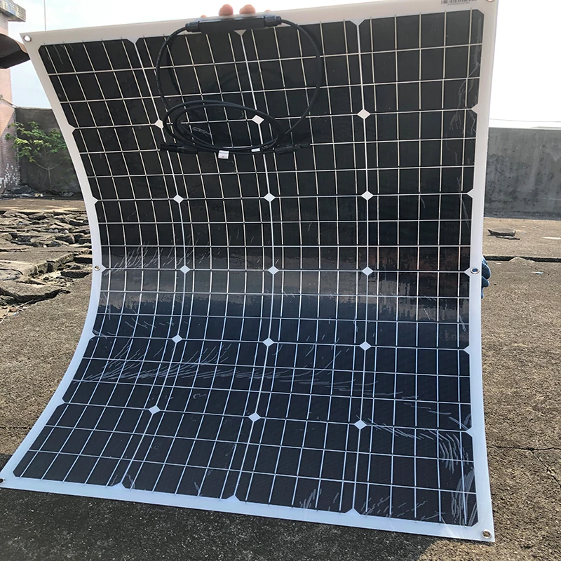 Murah Panel Surya Fleksibel PET 120W 240W 360W 480W 600W 1200W Pengisi Daya Baterai Surya Karavan Perahu Berkemah Motorhoms Rv LED Mobil