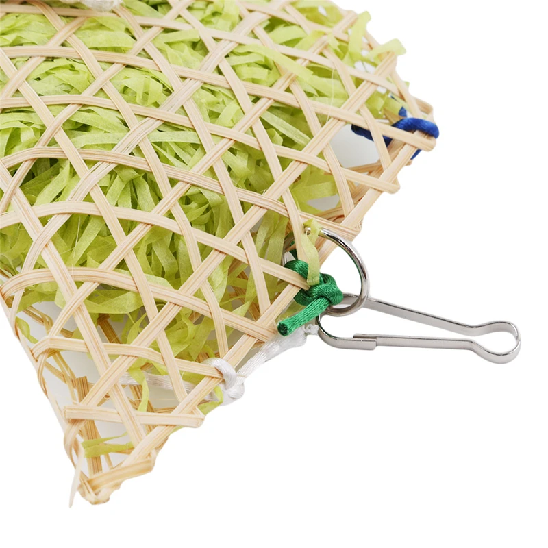 

Grass Bird Parrot Swing Cage Toys Foraging Toy Chew Bites For Parakeet Cockatiel Swing Cages Play Toys Pet Supplies