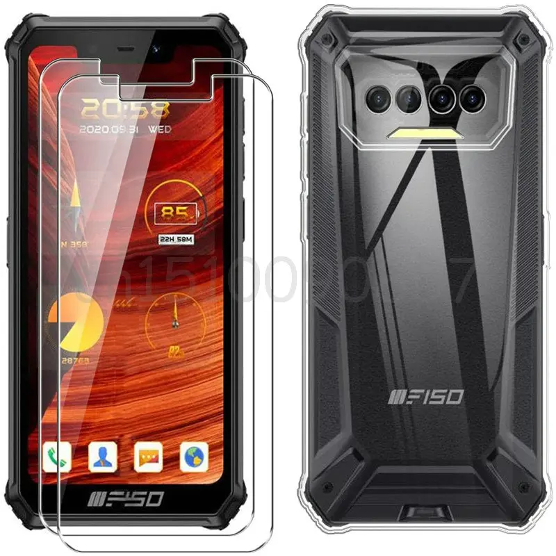 Чехол 3 в 1 + Защитное стекло для Oukitel F150 B2021 защитная пленка экрана Bison 2021 IIIF150 R2022 |
