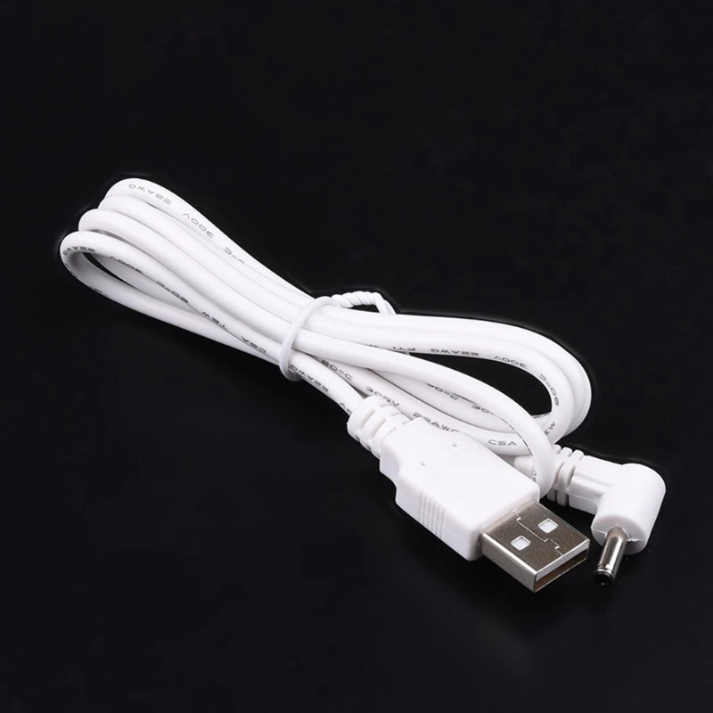 USB to DC Power Cable 5V Jack Charging Cord with Elbow Plug Compatible Router Mini Fan Speakers | Электроника