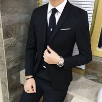 luxury men suit set formal blazer vest pants suits sets oversize for mens wedding office business suit set plus size 3pcsset