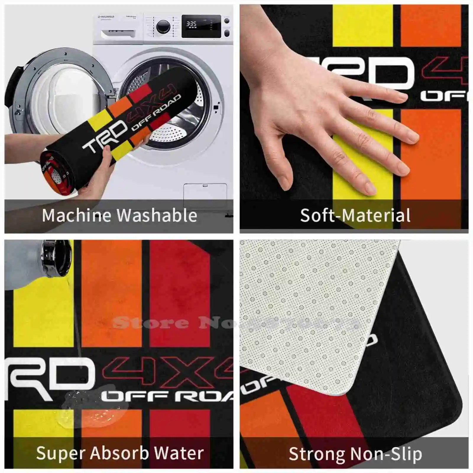 Бейдж в стиле ретро с полосками Trd Pro 4 Runner Sr5 5-го поколения 3 размера домашний ковер
