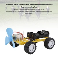 diy wind power car assemble science model kit education motor drive educational smart windmill car toy montessori equipment aids