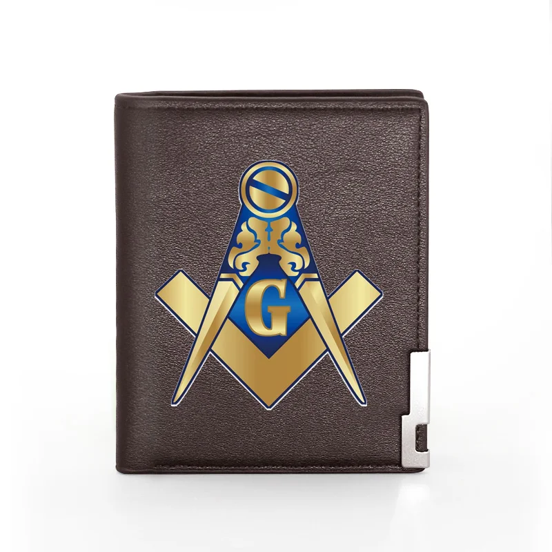 Новинка 2020 модный мужской кошелек Freemason с принтом кожаный для мужчин держатель