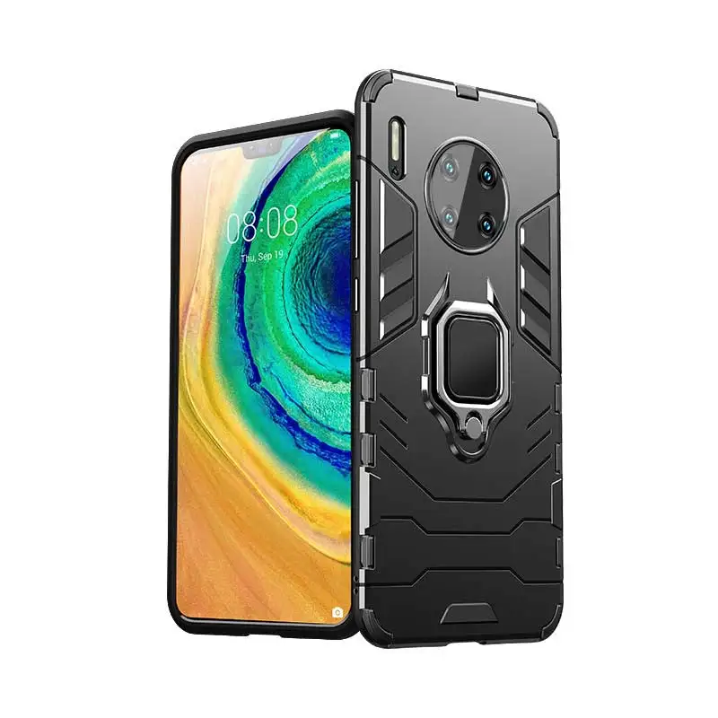 Luxury Armor Metal Magentic Ring Phone Case For Huawei P30 P20 Mate 20X 30 Pro Honor 8X 9X 20 10 Lite Shockproof Silicone Cases | Мобильные