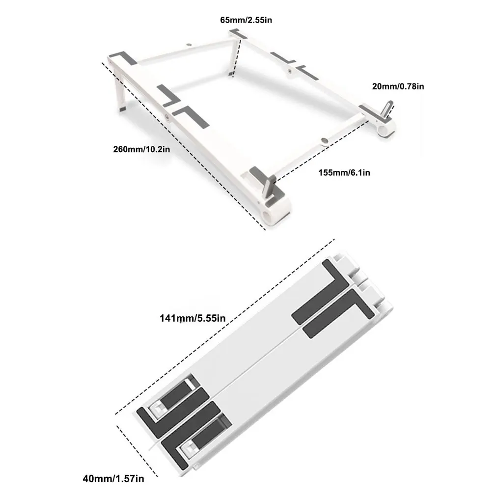 

Portable Cellphone Laptop Stand Foldable Support Base Notebook Stand For Macbook Pro Computer Laptop Holder Cooling Bracket