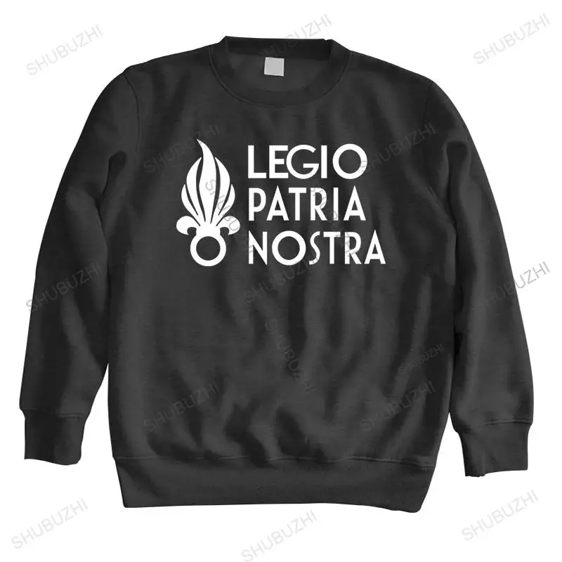 

men autumn black hoody vintage sweatshirt brand clothing LEGIO P0ATRIA NOSTRA new arrived unisex cotton hoodie casual top