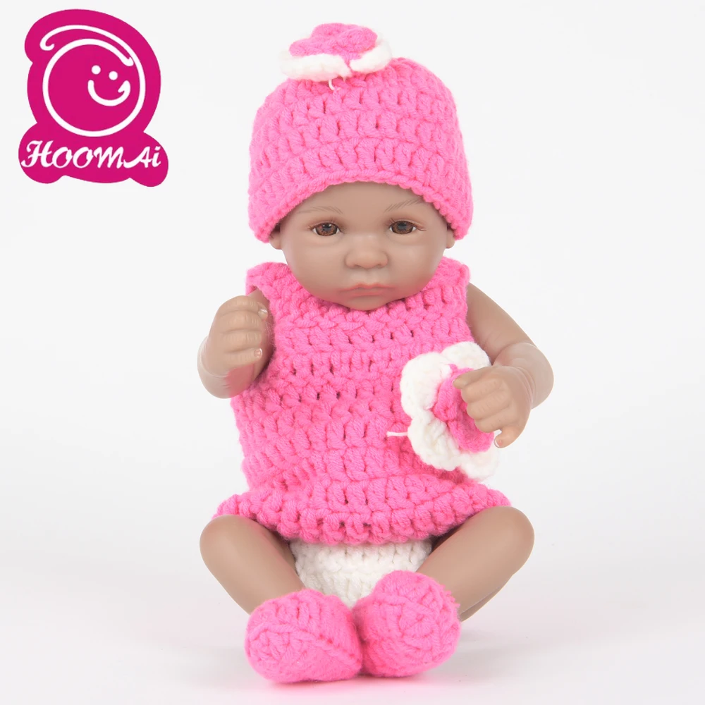 Mini Bebe Reborn Baby Dolls полностью силиконовые виниловые куклы для младенцев 25 см