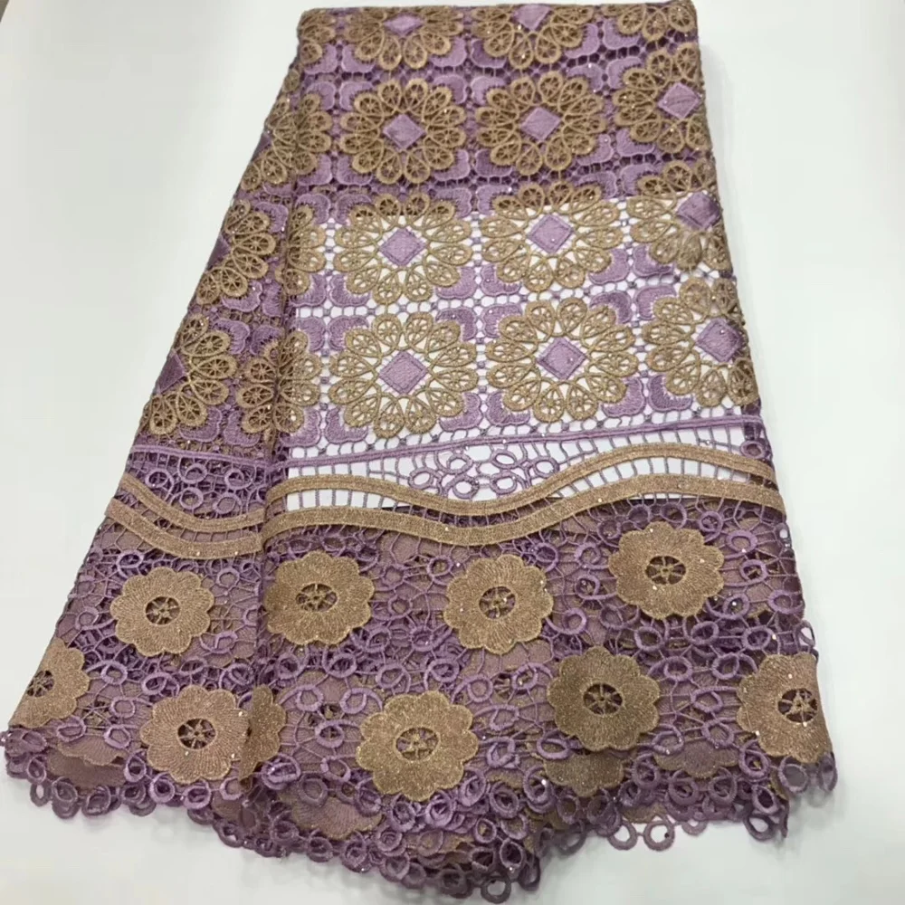 New Arrives 2020 Nigerian cord lace net mesh fabric African Stones Guipure Fabric For Evening Party Dresses | Дом и сад