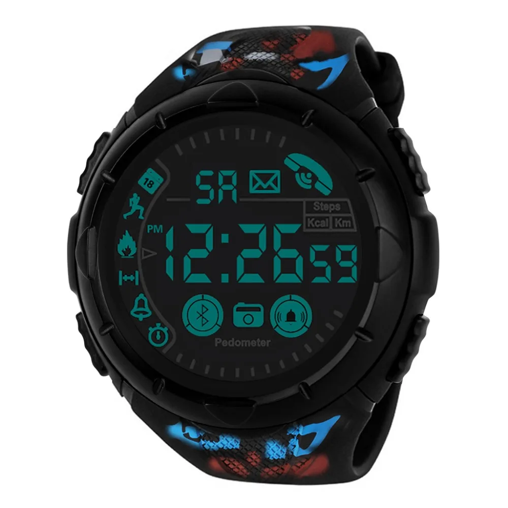 HONHX Bluetooth мужские умные спортивные часы мужские s водонепроницаемые цифровые наручные часы шагомер калории фитнес Relogio Спорт Masculino