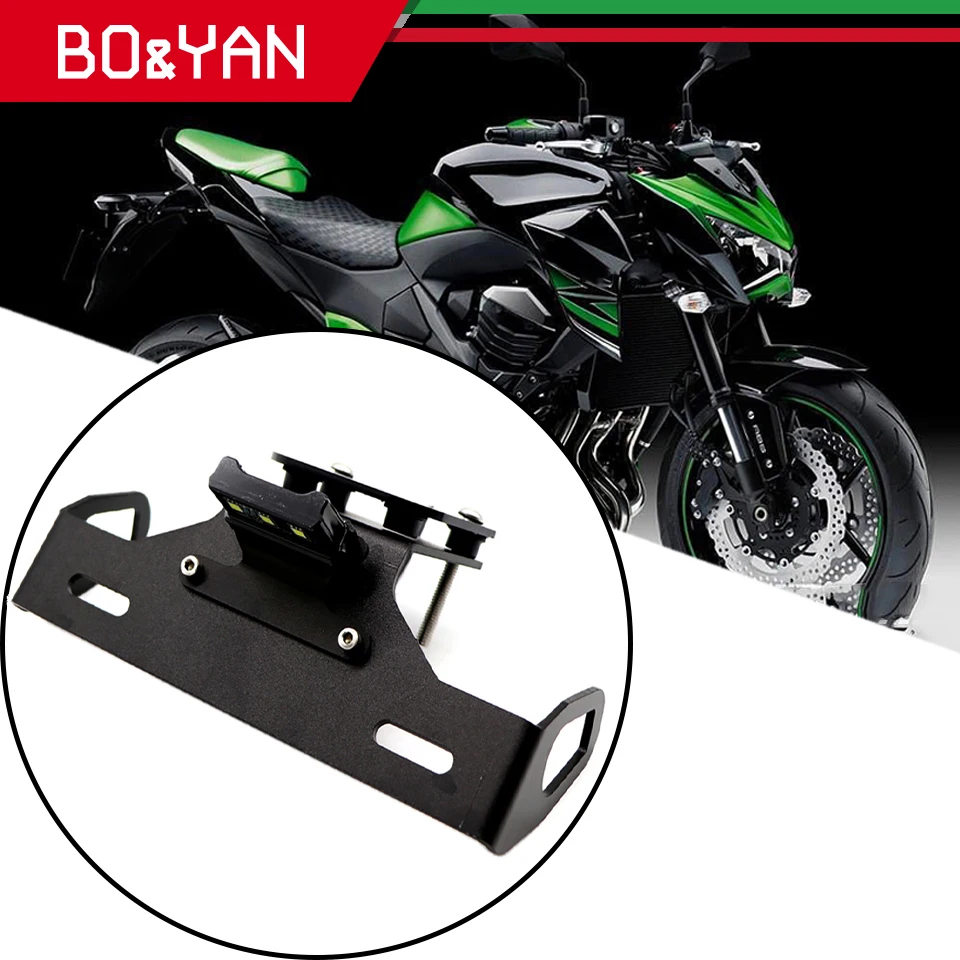 Для KAWASAKI Z800 2013 2014 2015 2016 держатель номерного знака для мотоцикла Светодиодная