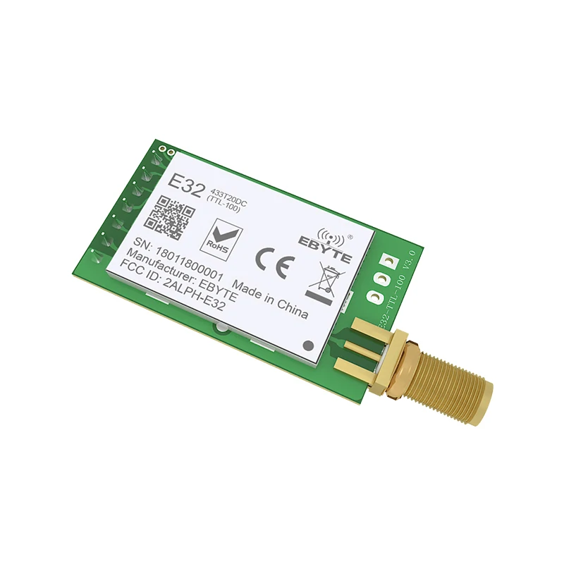SX1278 LoRA UART радиочастотный модуль 433 МГц 20 дБм большой диапазон 3 км