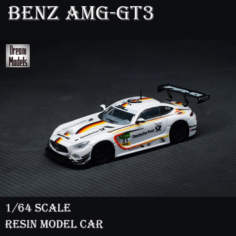 Pre-Order Dream Models 1/64 Model Car Benz AMG-GT3 Die-cast Resin Vehicle Display Collection - Limited 299 PCS | Игрушки и хобби