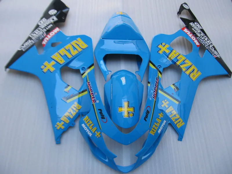 Комплект обтекателей под давлением для кузова GSXR600 750 K4 04 05 GSXR 600 GSXR750 2004 2005 ABS синие