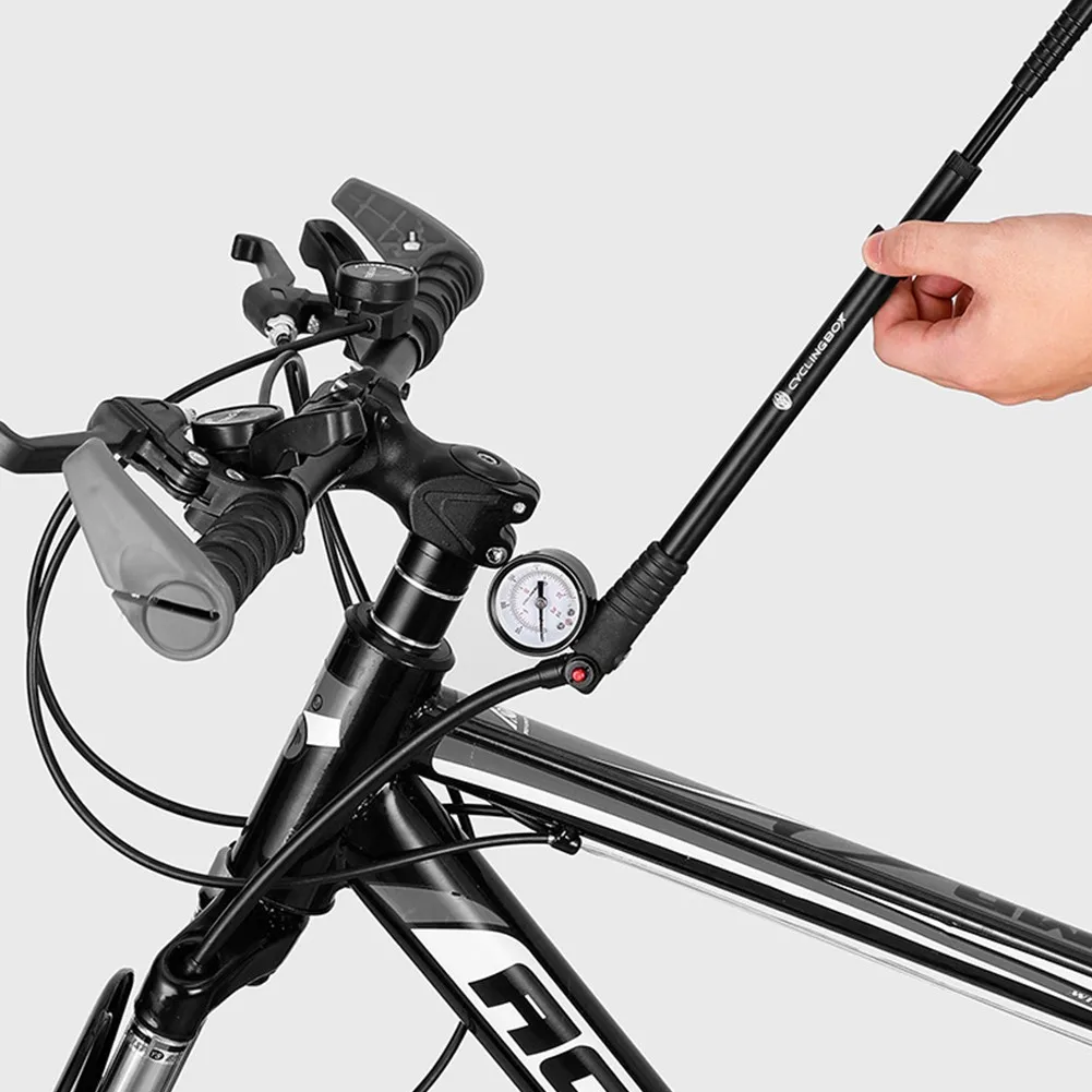 

Mountain Bike Bicycle Air Fork Rear Shock Pump 300Psi Schrader-Presta Valve Aluminum Alloy MTB Bicycle Accessories Parts