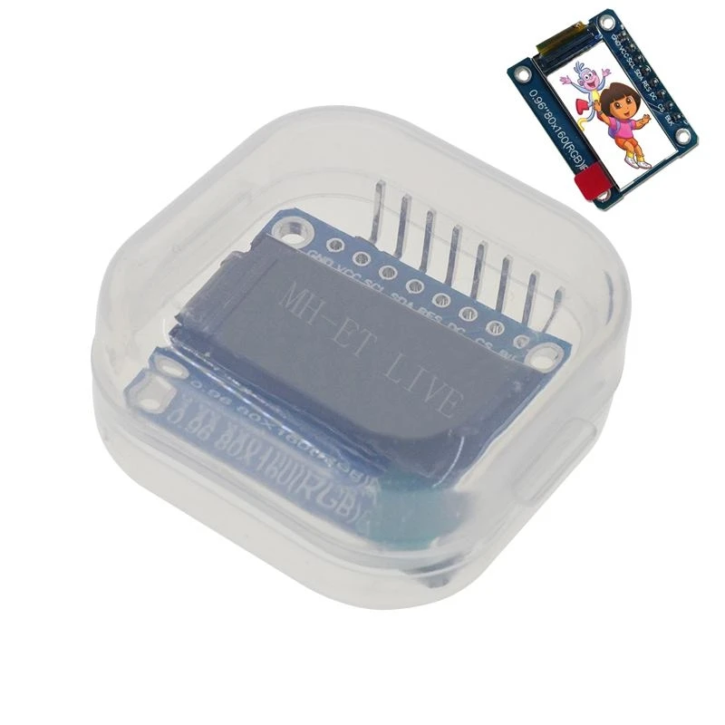TZT TFT дисплей 0,96/1,3 дюймов ips 7P SPI HD 65K полноцветный ЖК-модуль ST7735 Привод IC 80*160(не OLED) для Arduino