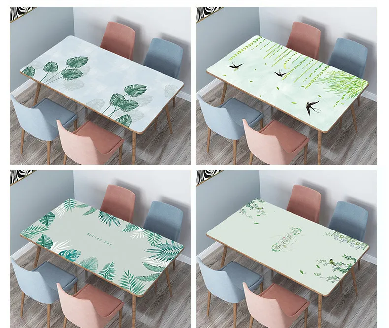 Новинка 2021 г. милые водонепроницаемые чехлы для стола с рисунком растений