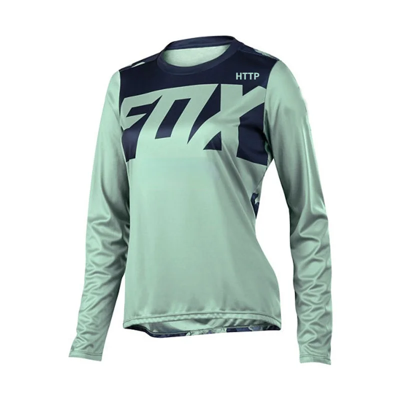 

WOMEN LONG SHORT sleeve sweatshirt breathable bicycle shirt cross-country motorcycle sports suit mountain bike jersey quick dry