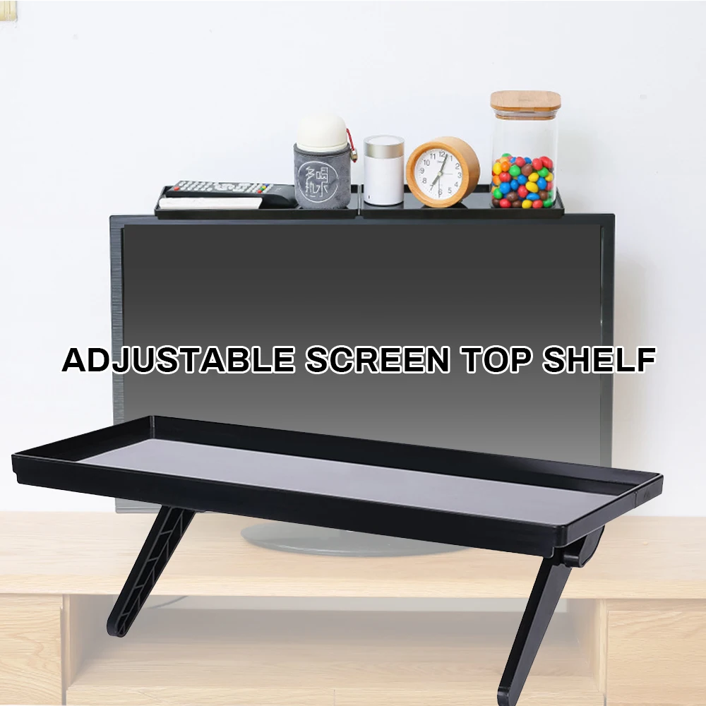 

Adjustable Screen Computer Monitor Desktop Screen Top Shelf Top Shelf TV Buddy Organizer Holder Home Office Storage Rack Shelf