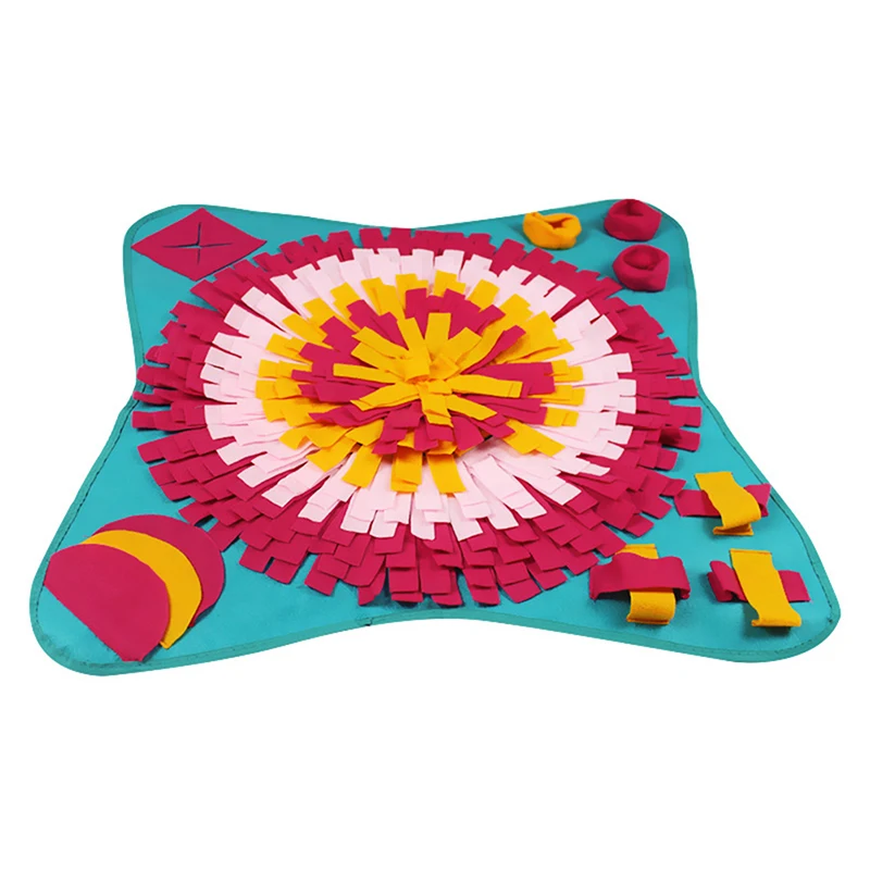 

1Pc Pet Dog Snuffle Mat Nose Smell Training Sniffing Pad Slow Feeding Bowl Food Dispenser Carpet Relieve Stress Washable