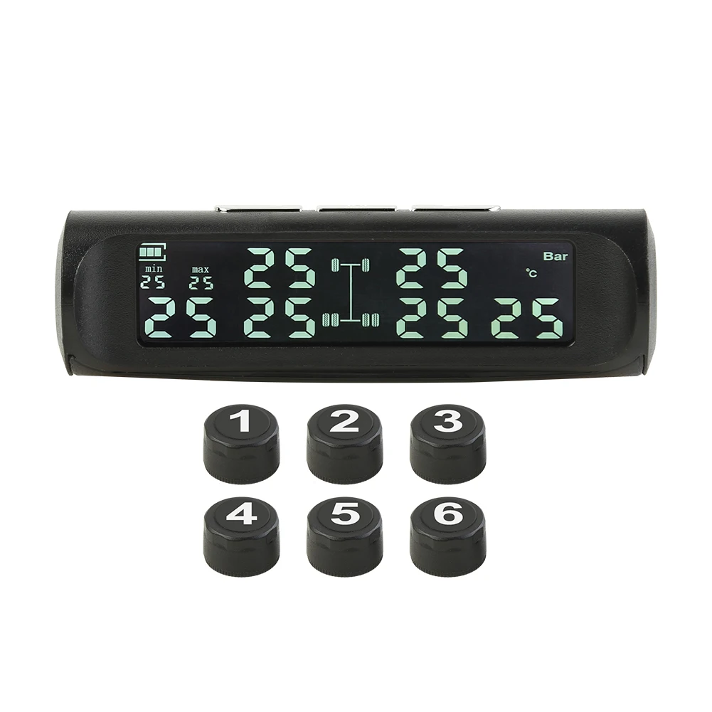 Система контроля давления в шинах с ЖК дисплеем на солнечной батарее|Датчик