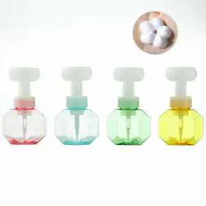 

Flower Foam Bottle Refillable Bathroom Hand Soap Shampoo Cosmetic Empty Bottle Bathroom Accessories Set Bubble Bottle
