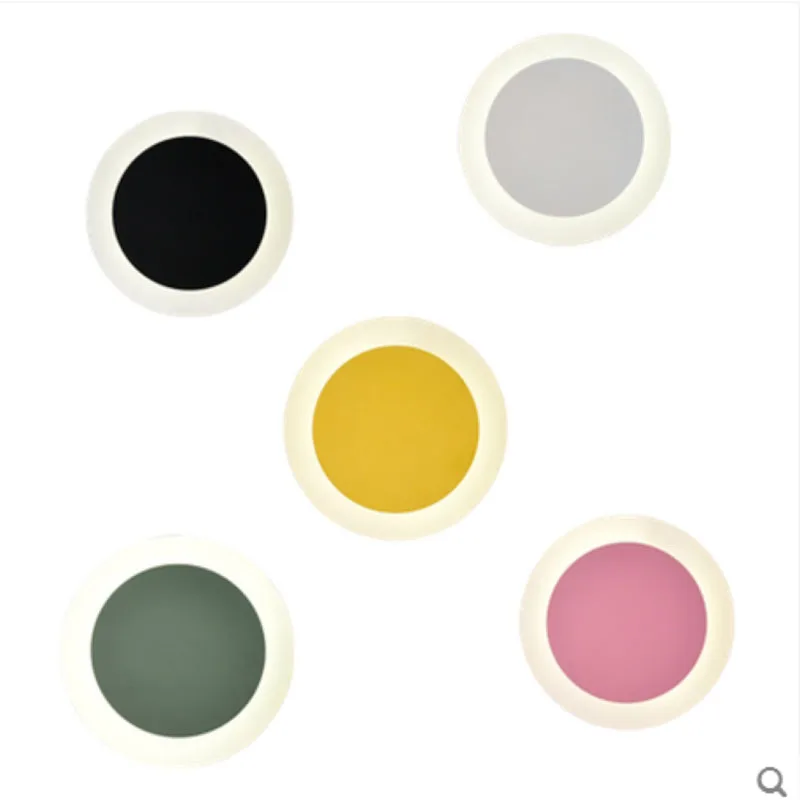 Минималистичная настенная лампа в скандинавском стиле макарон светодиодный