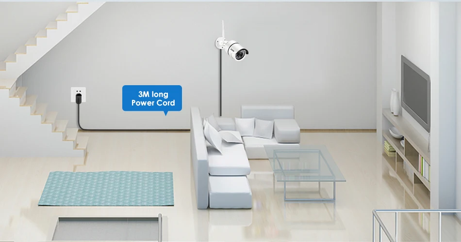 ZOSI Беспроводная ip-камера безопасности, 1080p Full HD уличная Водонепроницаемая WiFi IP камера наблюдения, камера обнаружения движения, сигнализация